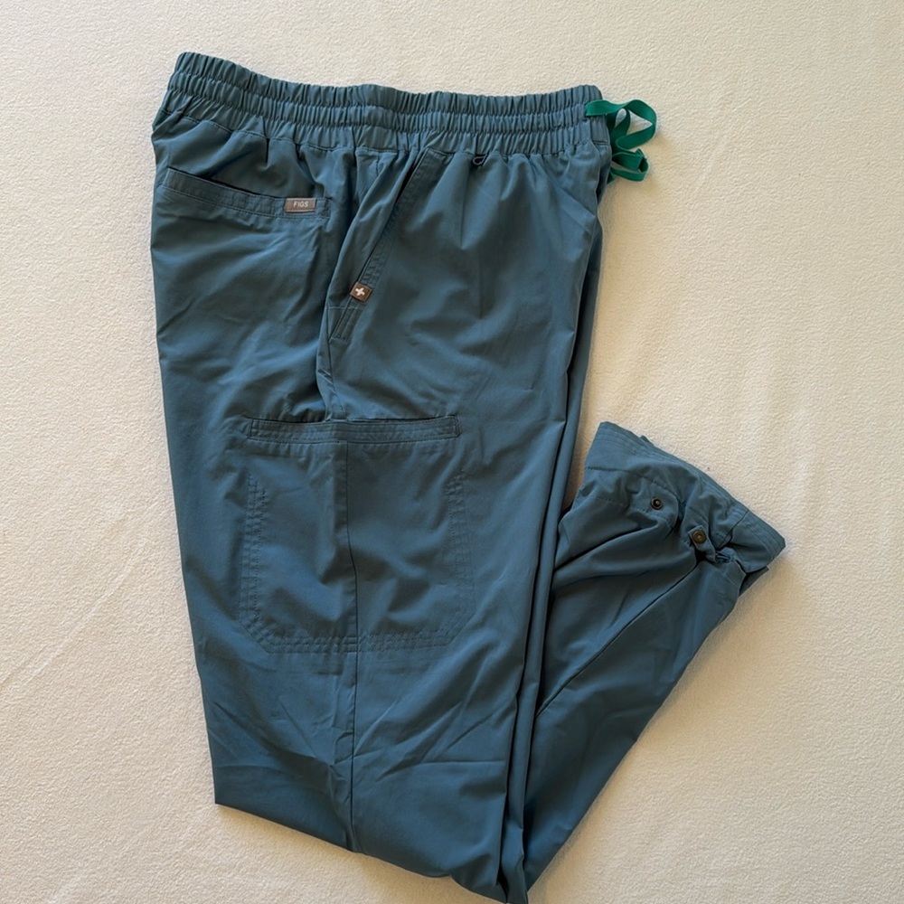 Figs High Waist Fionlite Large Tall Teal Jogger Pants